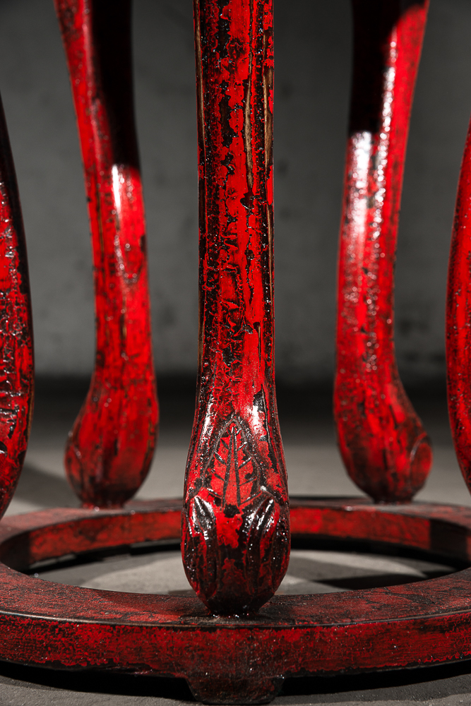 Табурет Юань- дэн Красный ДОМАШНЯЯ ОБСТАНОВКА CHINA 017396 Красный Santreyd  - Вид №5