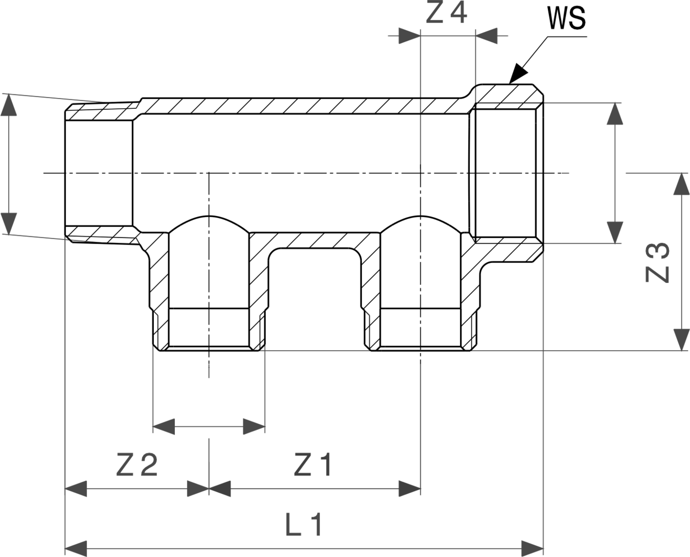 110 444 Модель 1057 Трубопроводные системы  Pexfit Pro  Коллекторы для отопления Santreyd  - Вид №3