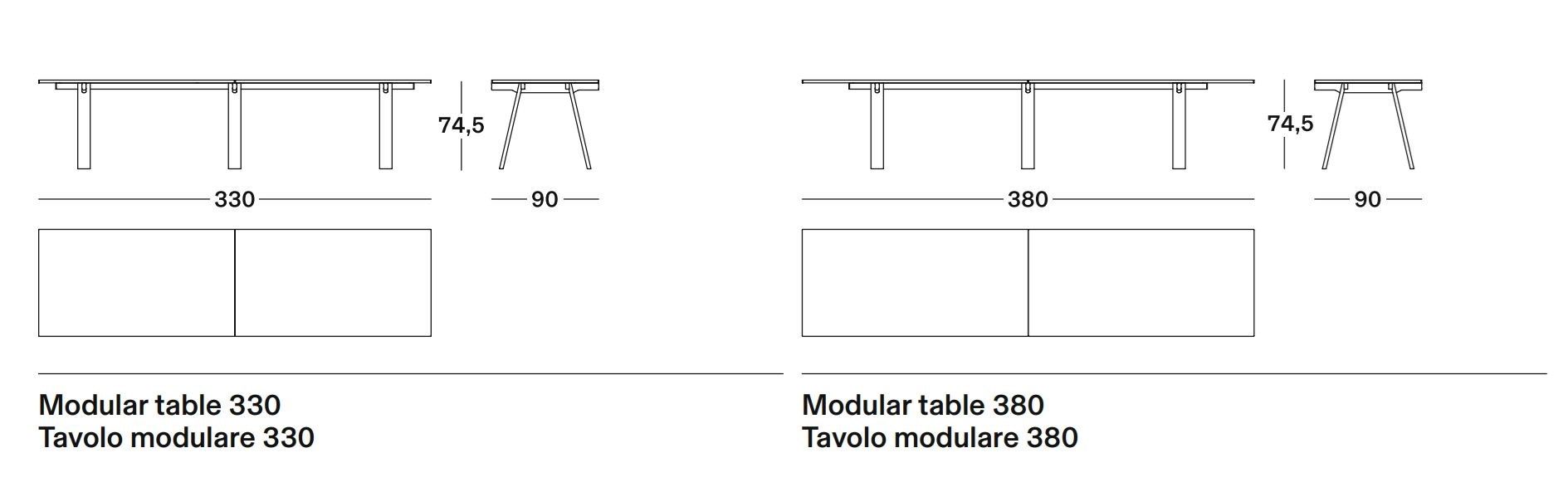 Модульный прямоугольный стол Zanotta AMBROSIANO ARCH-00073808 - Вид №3