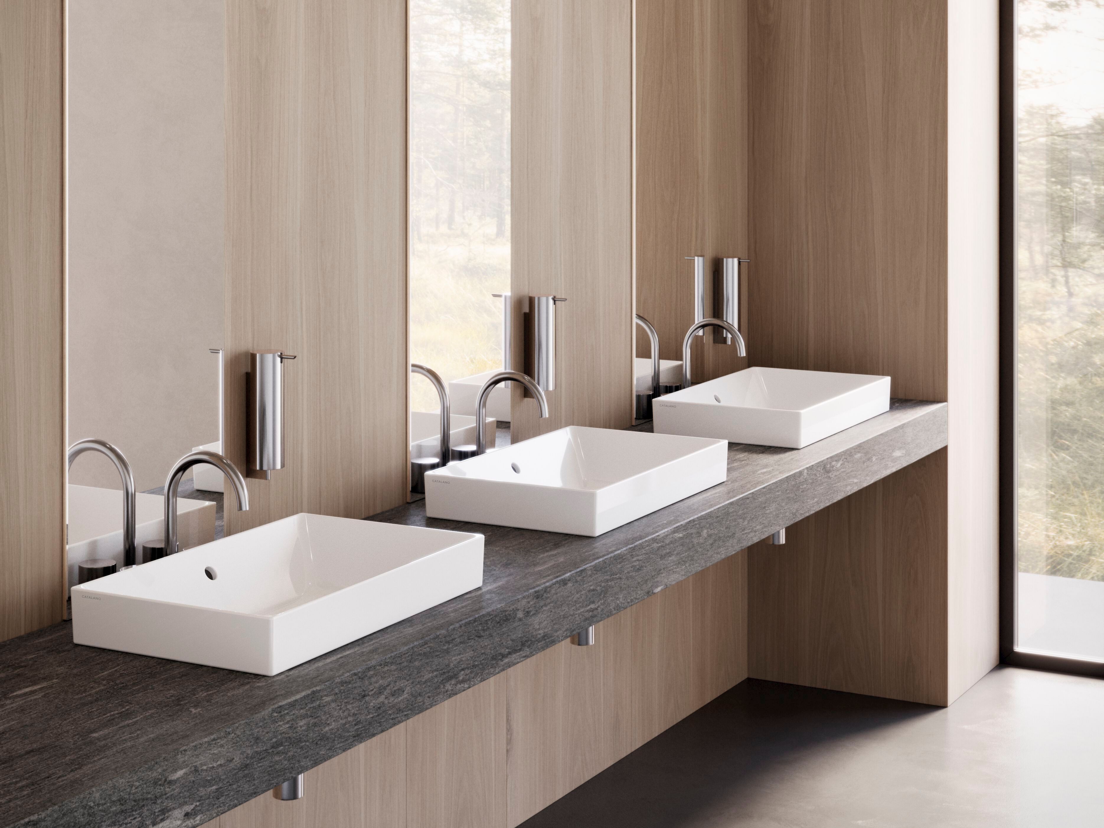 Подвесной прямоугольный умывальник CERAMICA CATALANO ноль ARCH-00145480 - Вид №1