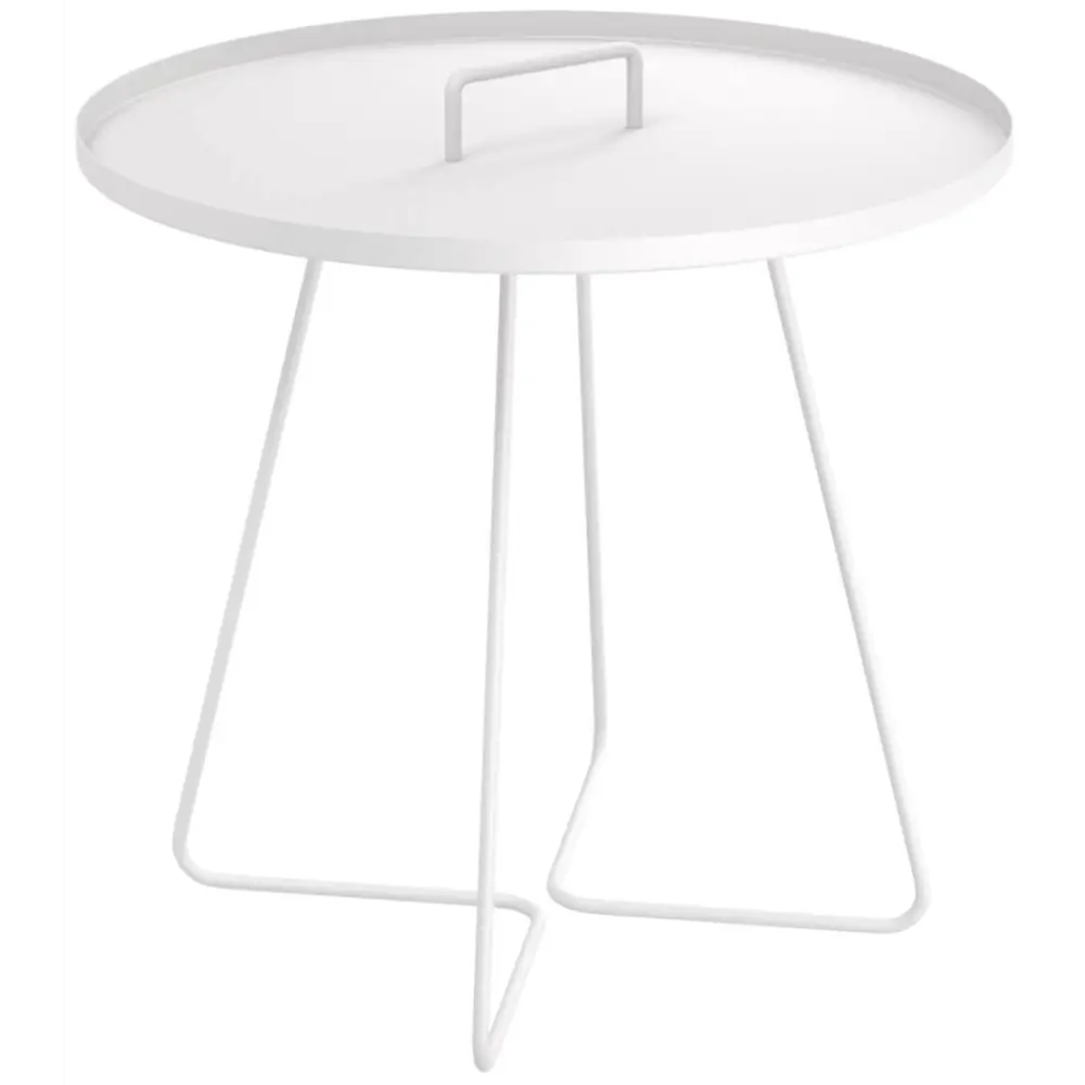 Sheffilton Круглый кофейный столик 45 см в белом цвете 89009919 STLM-1085358 - Вид №1