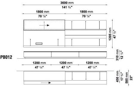 B&B Italia Комод с распашными дверцами Pab sun-id-1362914 - Вид №4