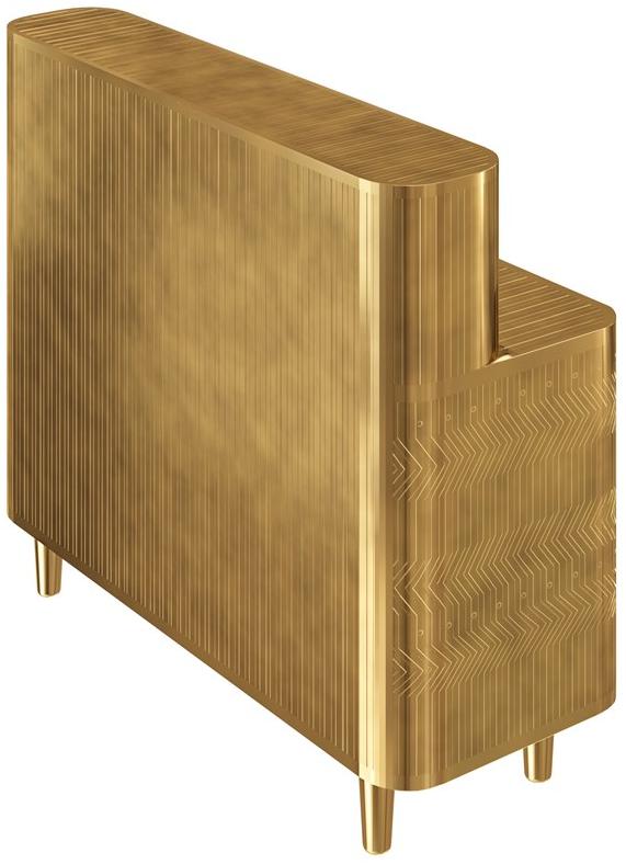 Scarlet Splendour Письменный стол из латуни с ящиками Vanilla noir oro sun-id-1385932 - Вид №2