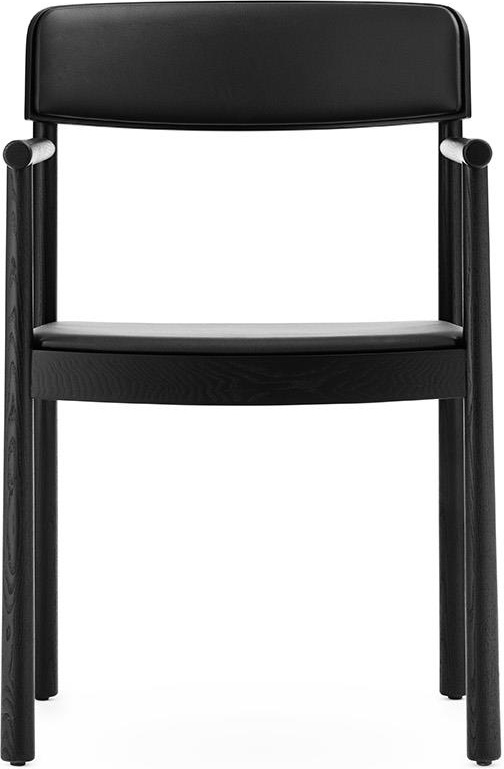 1401621 Обивка кресла Timb, черная / черная кожа Normann Copenhagen  - Вид №1