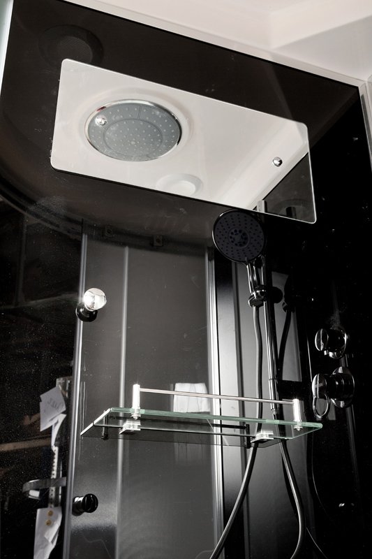 D08S+ эл. Душевая кабина DETO Серия D B90S BLACK - Вид №12