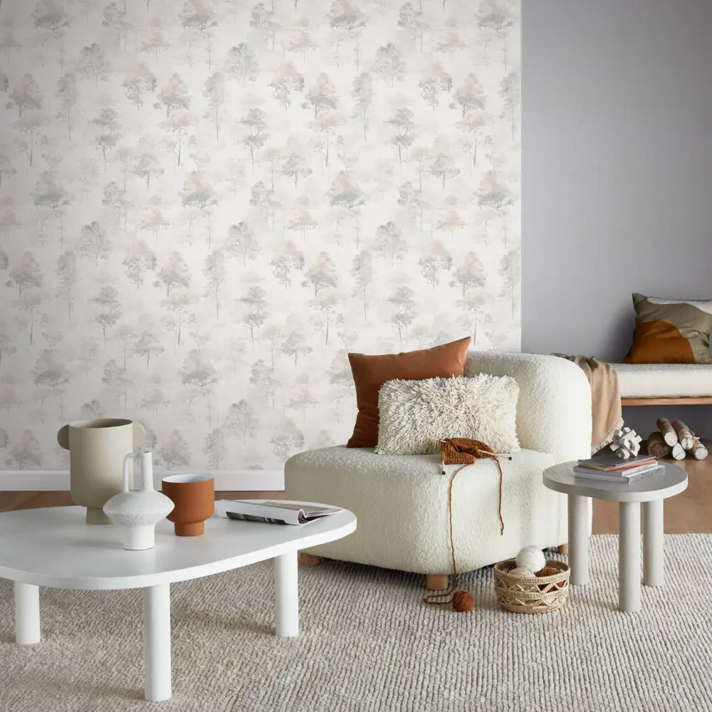 Обои флизелиновые Erismann FD1 серые 1.06 м 12264-37 Forest Dreams STLM-2072038 - Вид №6