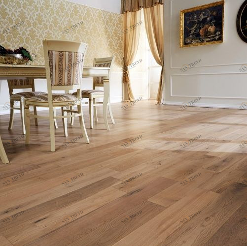 Паркетная доска Parquet Life Латте Дуб Натур (Гладкая) 400-1200х125 мм 2700200006