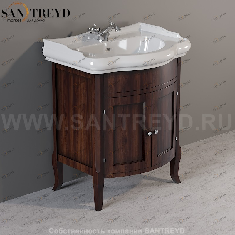 734940 Мебель закрытая под умывальник 73. Retro Kerasan