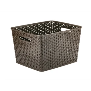 91474201 Корзина для хранения в ванной комнате Curver My Style M 196897 29.60x22x35.50см цвет коричневый STLM-1457602