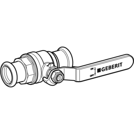 94925 Шаровой кран Geberit Mapress, NPW, с рукояткой Geberit  - Вид №1