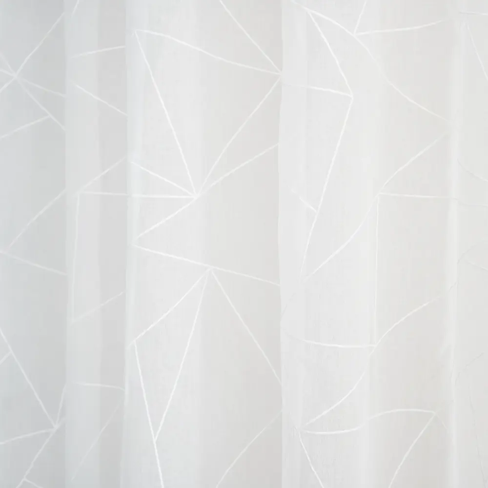 WITERRA Тюль «Геометрия» с декоративной лентой 250×260 см 82700839 STLM-0034407 - Вид №1