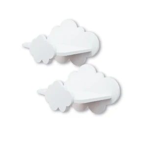 91339242 Настенная полка 2 шт Pema kids 30x30 см МДФ цвет белый STLM-1333848