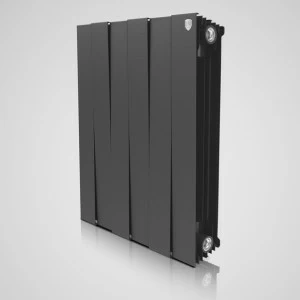 Радиатор биметаллический Royal Thermo PianoForte Noir Sable (черный)  - 12 секций