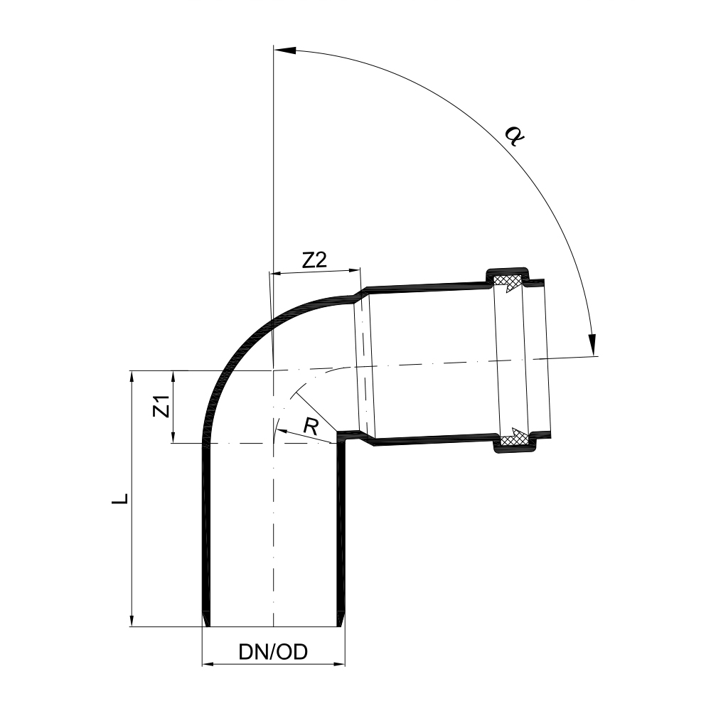 02114 Отводы Tece  - Вид №1