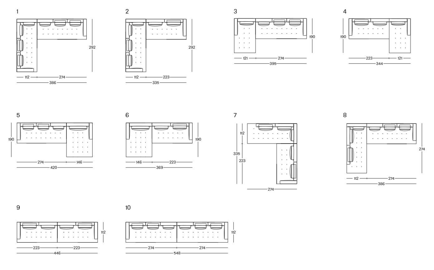 Диван из ткани или кожи Zanotta SHIKI ARCH-00051941 - Вид №5