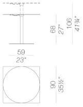 Lapalma Круглый стол с регулируемой высотой Rondò RONDO sun-id-1504406 - Вид №7