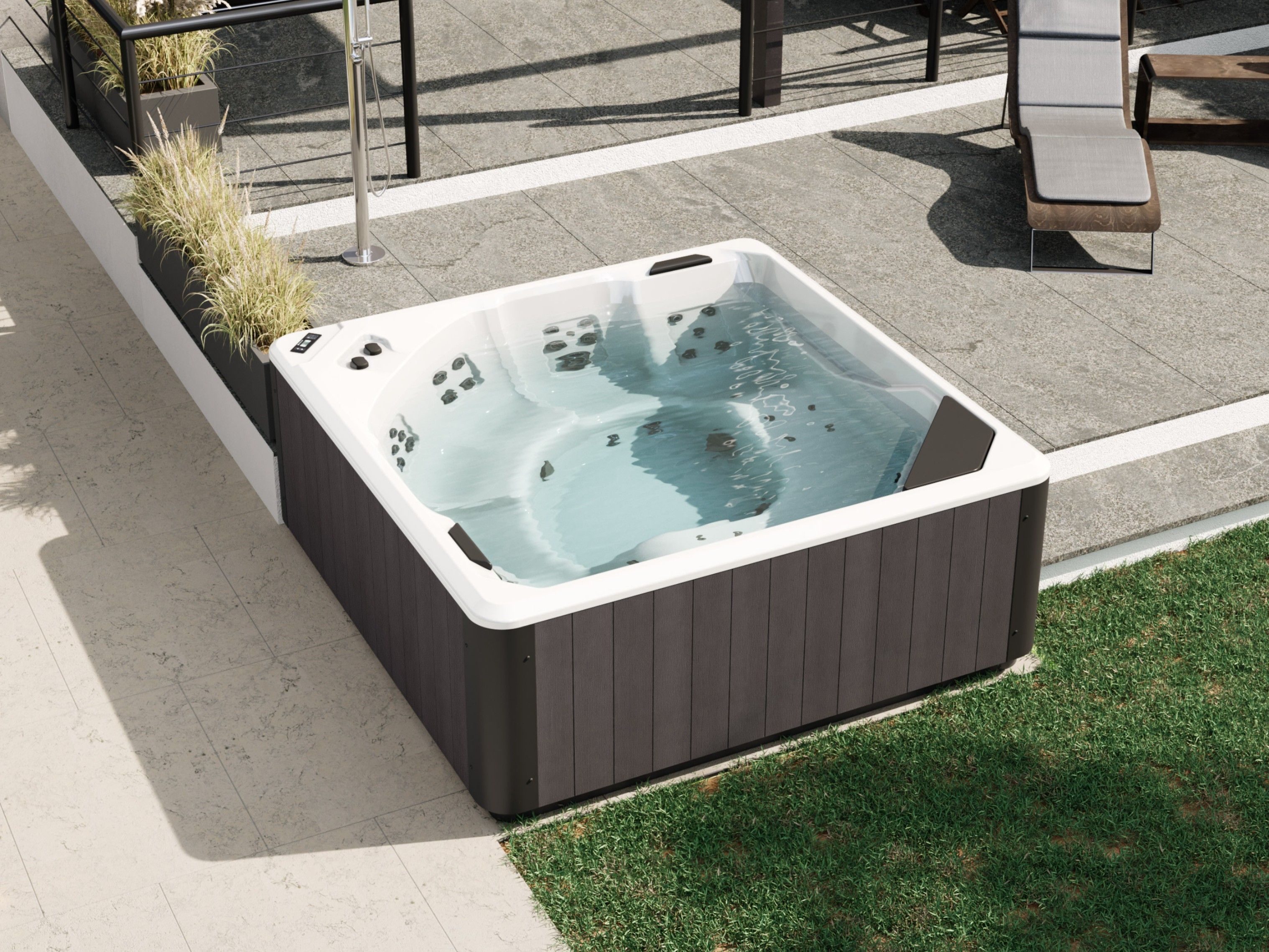 Мини-бассейн с гидромассажем на 6 + 1 мест Novellini талия ARCH-00119943