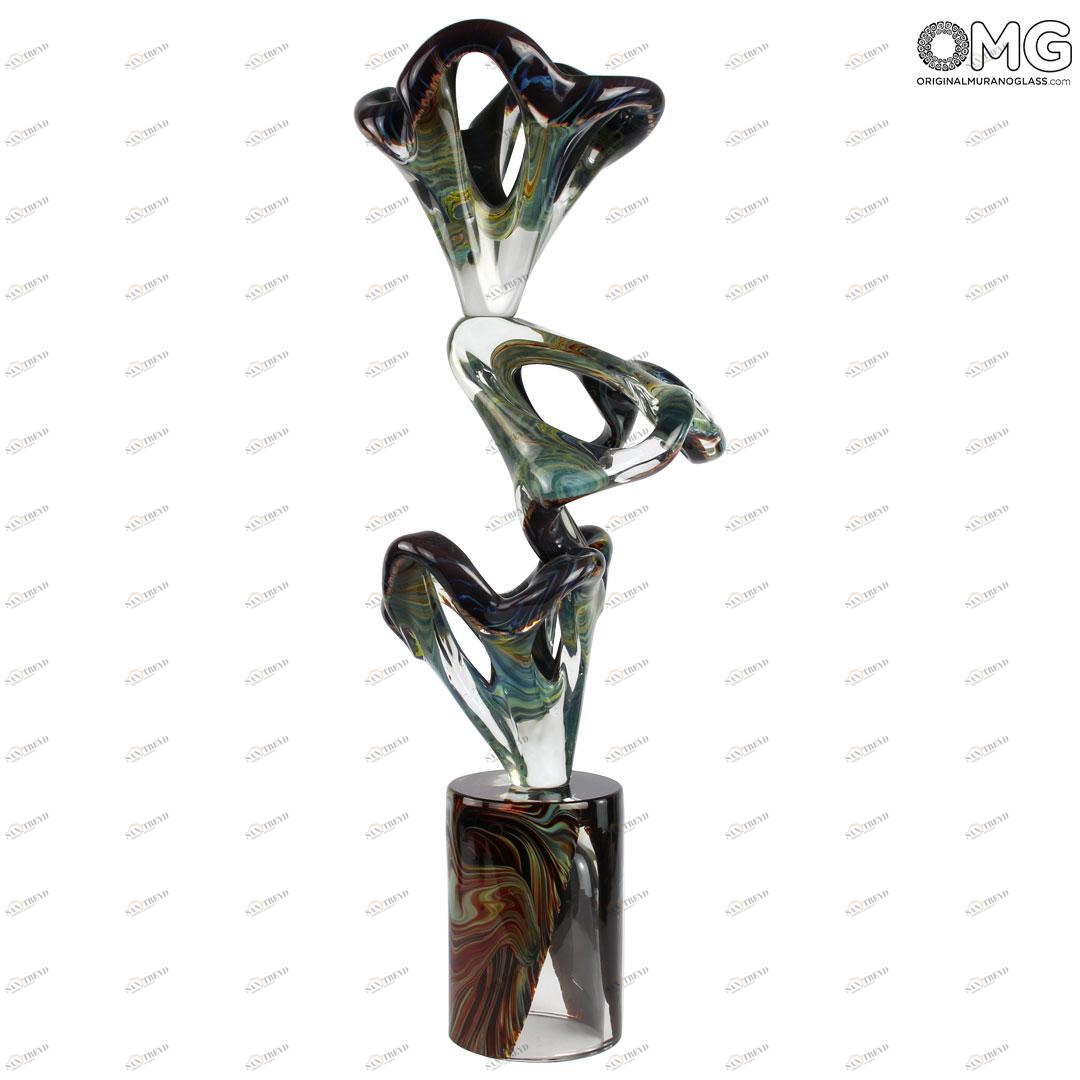 4175 ORIGINALMURANOGLASS Скульптура Воплощение искусства - халцедон - муранское стекло OMG 29 см 