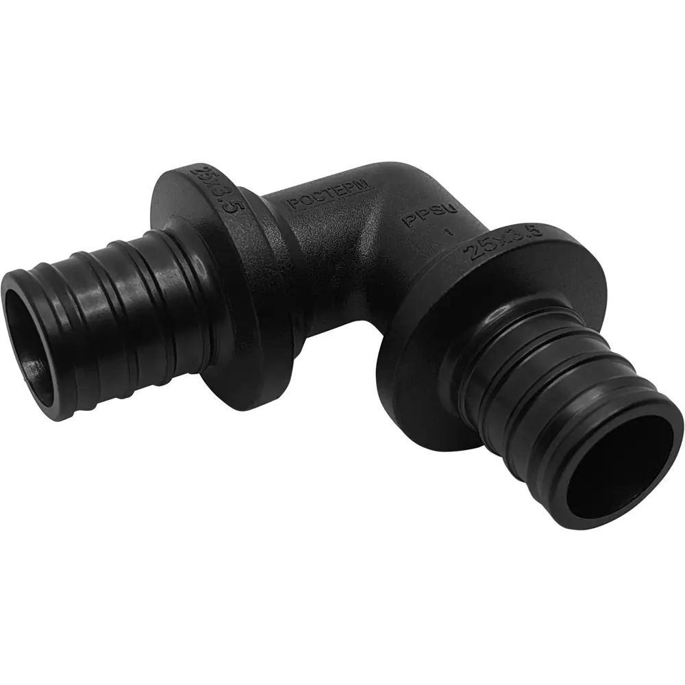 Угловой фитинг РОСТерм 90° PPSU 25 мм для систем отопления и водоснабжения 82107726 STLM-1332943 - Вид №1
