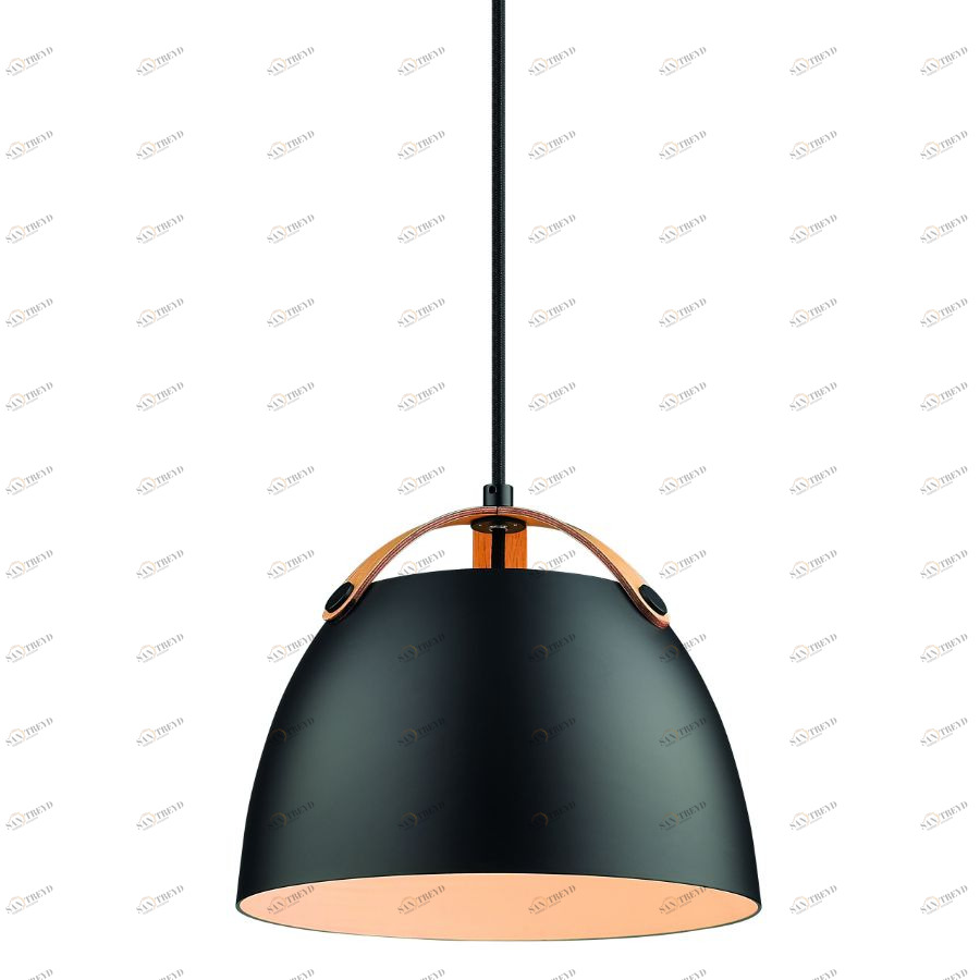 Светильник подвесной Oslo, Ø24, черный/дуб Halo Design 734825