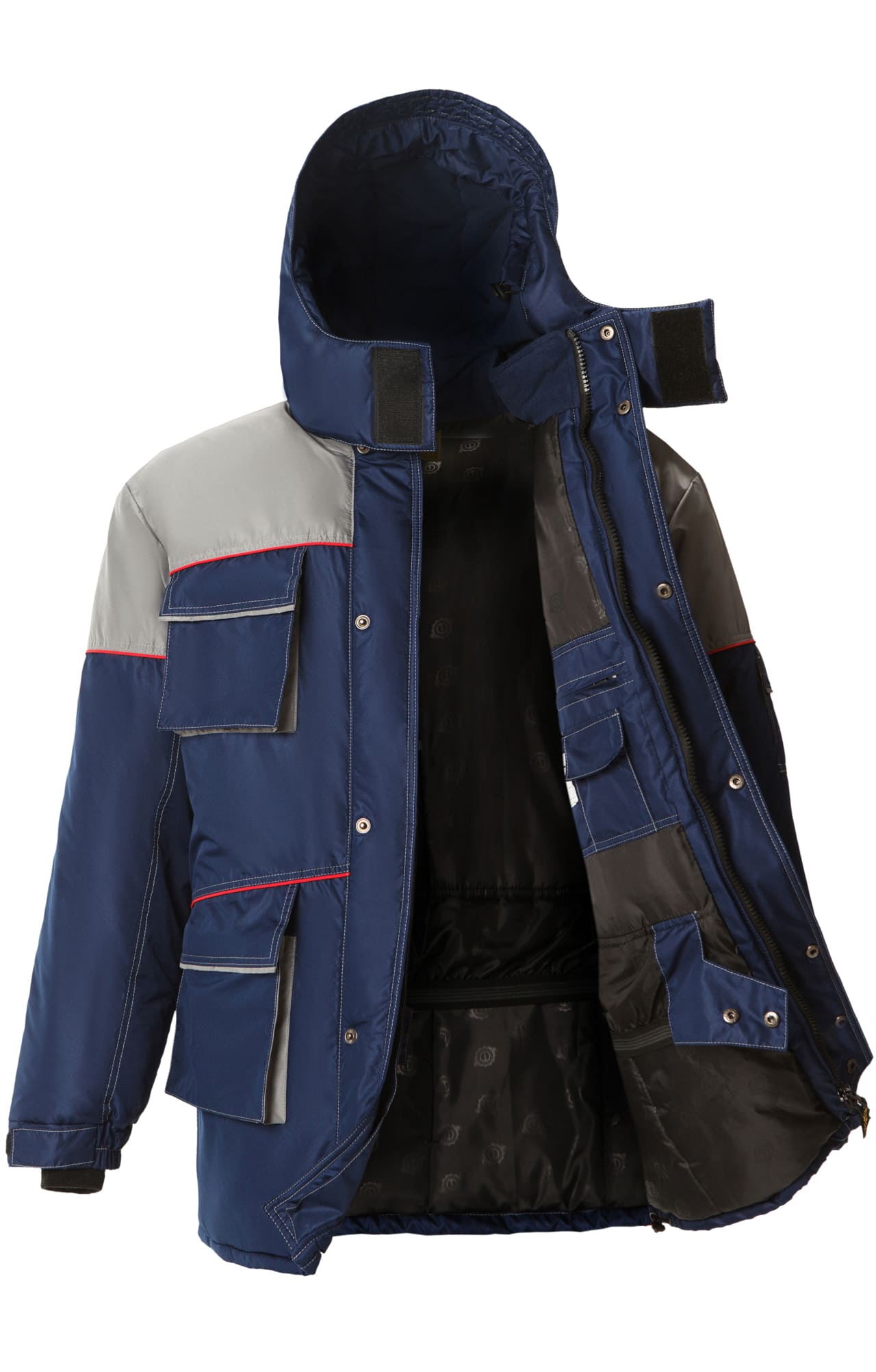 64815 Костюм "Арктика" зимний синий-серый  Зимняя спецодежда  размер 60-62/182-188  - Вид №4