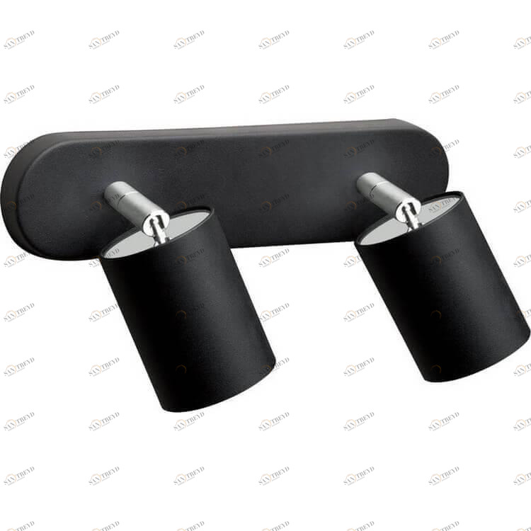 Спот настенный галогеновый на 2 лампы черный Eye Spot 6020 NOWODVORSKI EYE SPOT BLACK 00-3926387 Черный 
