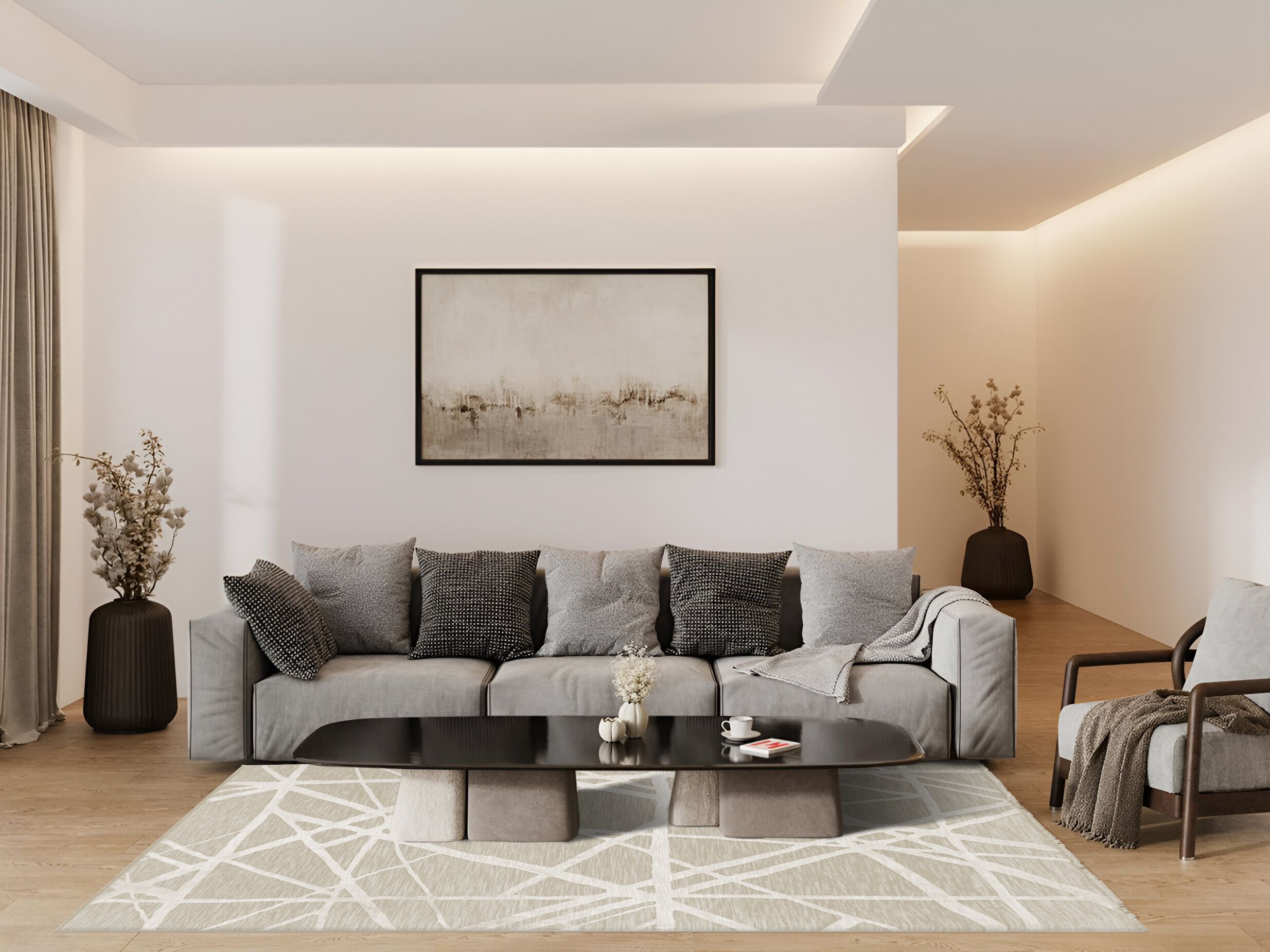 Прямоугольный ковер с рисунком Ademi Essential ARCH-00038390 - Вид №4