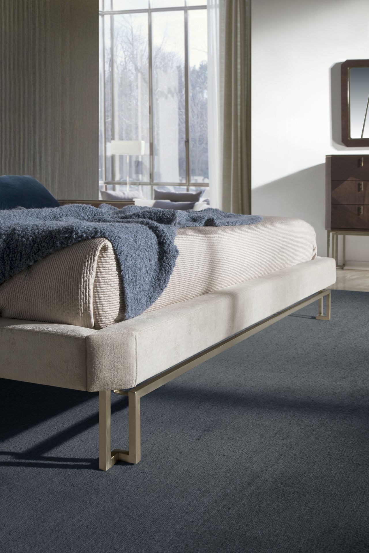 Двуспальная кровать из ткани с высоким изголовьем Hurtado Evolution ARCH-00034095 - Вид №8