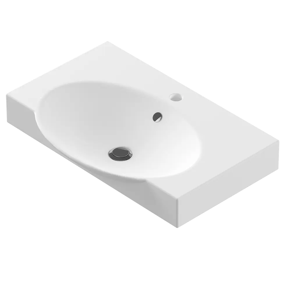 Раковина «Инфинити» для тумбы «Сиена 65» SANITA LUXE Без серии STLM-2039533