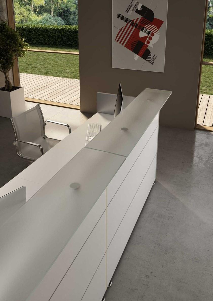 Bralco Прямоугольный деревянный стол для переговоров Reception sun-id-1499687 - Вид №2