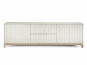 Тумба под телевизор с ящиками бело-серая Case №2 THE IDEA  210280 Белый