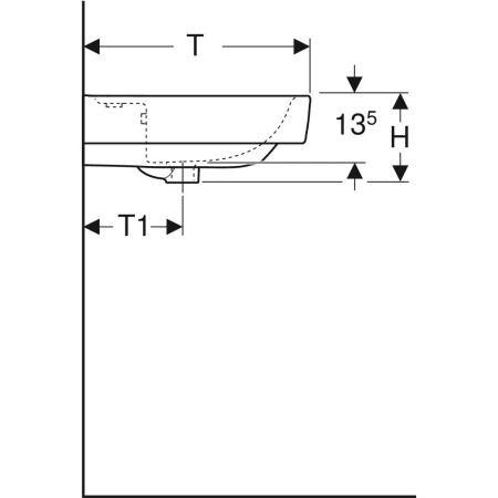 501.727.00.1 Накладная раковина Geberit Renova Plan Geberit  - Вид №4