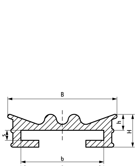 0840304 Крепление для труб  BIS Звукоизолирующий резиновый профиль звукоизолирующий вкладыш WALRAVEN  - Вид №1