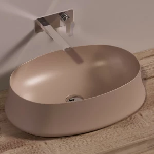 SH04MOKAMATT Накладная раковина на столешницу  овальная Simas Sharp