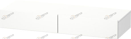 DS827101818 Полочка с ящиком DuraStyle #DS8271 1200 x 440 мм Белый матовый, декор Duravit