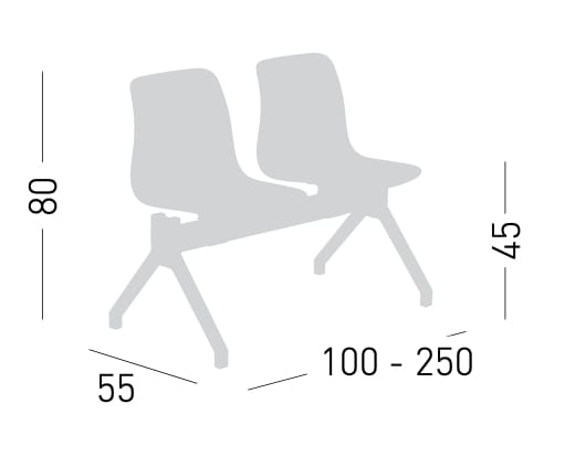 Сиденье на стержне из инженерного пластика GABER Unik ARCH-00120091 - Вид №4