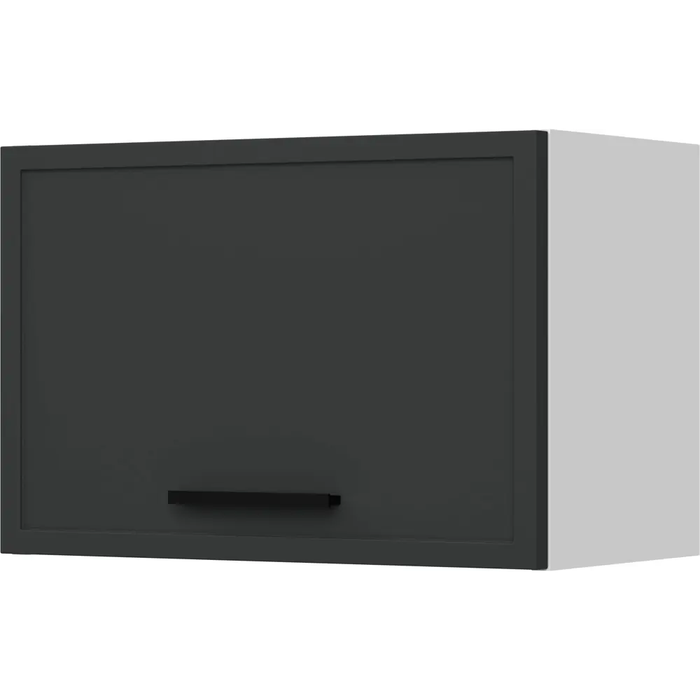Кухонный шкаф навесной над вытяжкой Неро 50x33.8x29 см МДФ цвет графит DELINIA STLM-2077423 - Вид №1