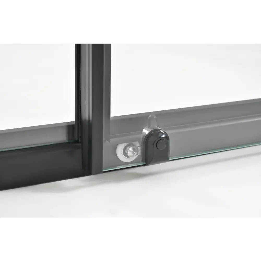 Душевая ширма Метакам Apart Black 1/4 круга 90x90x185см цвет профиля черный раздвижная стекло 4мм прозрачное STLM-2132893 - Вид №9