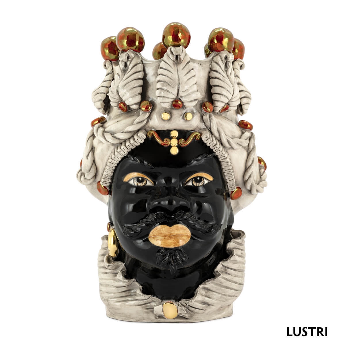 200655,9 ABHIKA ВАЗА МУЖСКАЯ МОРО БОЛЬШАЯ BLACK 200655.9 - Вид №6