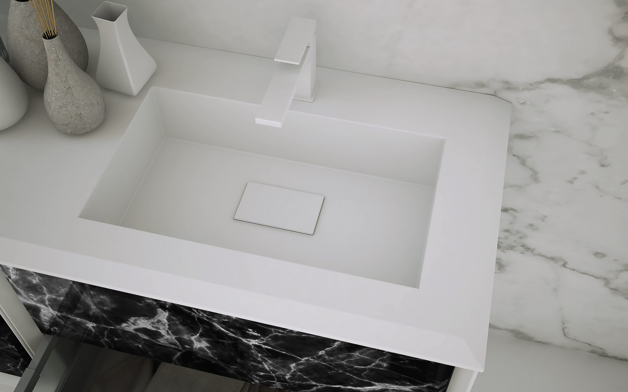 Мебель для ванной CEZARES BELLAGIO 175 Black Stone - Вид №2