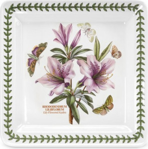 10579783 Portmeirion Блюдо квадратное Portmeirion Ботанический сад.Азалия 26,5см, фарфор Фарфор