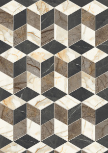 Пол / керамогранит с мраморным эффектом