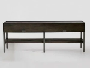 Maxalto Прямоугольная консоль из массива дерева с ящиками Eracle
