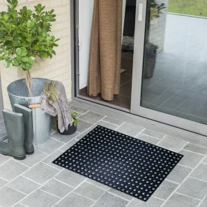 Коврик Inspire Flavio 100x150 см резина цвет чёрный 82475149 STLM-2101980