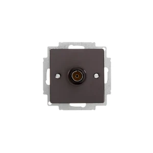 ТВ-розетка ABB BJB Basic 55 Шато оконечная цвет черный 14303141 STLM-2194181