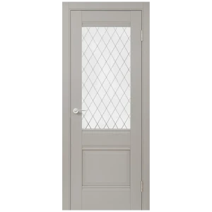 Комплект двери Классико-43 со стеклом 70x200 см Hardflex серый с добором 200 мм 89430419 STLM-2091908