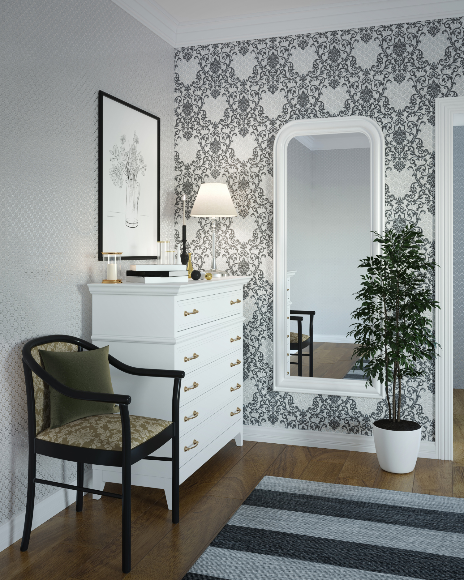 Рулон обоев основа Флизелиновая HC31008-56 Home Color Мин. заказ 6 рулонов HC3100856 - Вид №6
