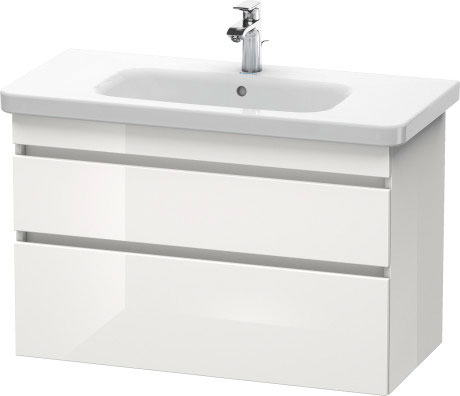 DS648200909 Тумбочка подвесная DuraStyle #DS6482 930 x 448 мм Светло-голубой матовый декор Duravit - Вид №2