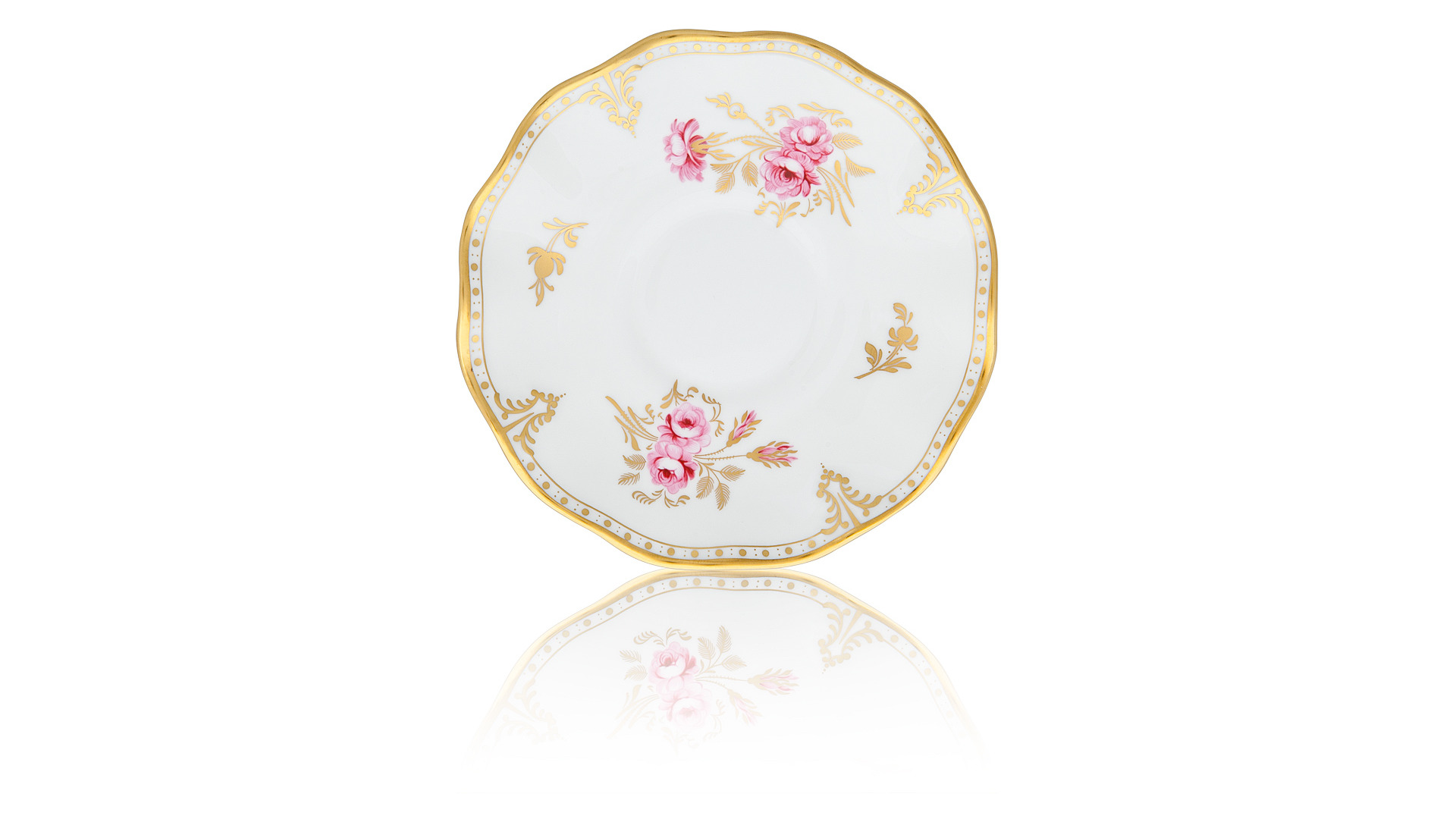 10629056 Royal Crown Derby Сервиз кофейный Royal Crown Derby "Королевская роза Пинкстона" 6/20 Фарфор костяной  - Вид №3