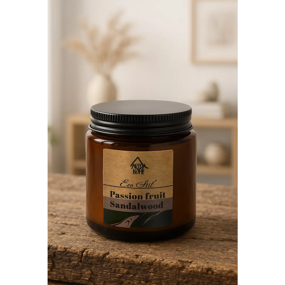 Свеча в стакане ароматизированная Eco Stil Маракуйя и сандал ARIDA HOME STLM-2202662 - Вид №7